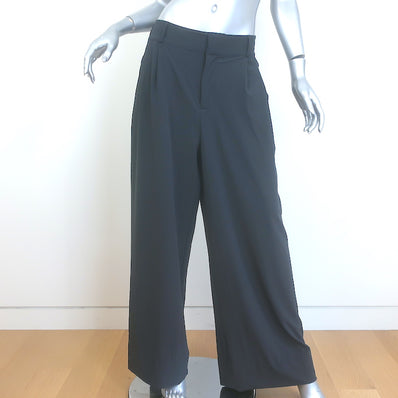 ALO Yoga Dreamscape High-Waist Trousers Black Seersucker Size Medium