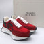 Alexander McQueen Sprint Runner Platform Sneakers Red Suede Size 40 NEW