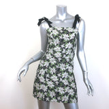 Alice + Olivia Maryann Tie-Shoulder Floral Jacquard Mini Dress Size 0