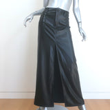 Alice + Olivia Rye Vegan Leather Maxi Skirt Black Size 4 NEW