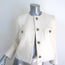 Ba&sh Meredith Boucle Tweed Jacket Ecru Cotton-Blend Size Extra Small