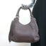 Chanel 2003 Lax Tassel Hobo Dark Brown Grained Leather Small Shoulder Bag