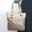 Chanel 2006 Paris-Biarritz Petite Quilted Tote Gold Coated Canvas Shoulder Bag