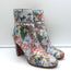 Christian Louboutin Loubitag Sequined Graffitti Ankle Boots Silver Size 37.5