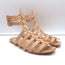 Christian Louboutin Neronna Flat Gladiator Sandals Beige Leather Size 40