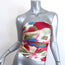 Cult Gaia Krisha Strapless Draped Top Floral Print Silk Size Extra Small NEW