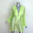 Cult Gaia Natasha Cover-Up Mini Dress Mantis Green Linen & Lace Size Small NEW