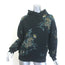 Dries Van Noten Floral-Embroidered Hoodie Sweatshirt Black Size Extra Small