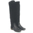 Gucci Lucille Bamboo-Heel Knee High Boots Black Suede & Leather Size 37