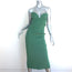 Galvan London Thalia Strapless Midi Dress Sea Green Stretch Knit Size Medium NEW