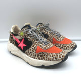 Golden Goose printed calf-hair running sole sneakers, multicolor — authentic pre-owned luxury, gently worn (Size 38)