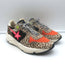 Golden Goose Zoo Puzzle Running Sole Sneakers Printed Calf Hair Size 38