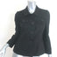 Gucci 2007 Button-Front Jacket Black Stretch Hemp Size 44