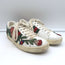 Gucci Ace Floral-Embroidered Low Top Sneakers White Leather Size 37