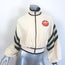 Gucci x Adidas Chenille Three-Stripe Cropped Jacket Ivory Size Extra Small