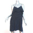 ATM Anthony Thomas Melillo Polka Dot Flounce Mini Dress Navy Silk Size Medium