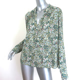 Zadig & Voltaire Tink crinkle blouse in Liberty Garden floral print, multi-color, pre-owned luxury piece