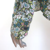 Zadig & Voltaire Tink crinkle blouse in Liberty Garden multicolor floral print — gently worn, pre-owned