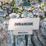 Zadig & Voltaire Tink crinkle blouse in Liberty Garden floral print, multi-color, gently pre-owned luxury piece