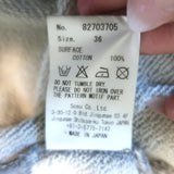 Mihara Yasuhiro Open-Back Crewneck Sweatshirt Heather Gray Cotton Size 36