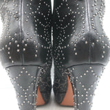 Alaia Studded Leather Platform Boots Black Size 39