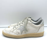 Golden Goose Ballstar Glitter Star Sneakers White Leather Size 38