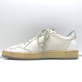 Golden Goose Ballstar Glitter Star Sneakers White Leather Size 38