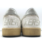 Golden Goose Ballstar Glitter Star Sneakers White Leather Size 38