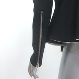 Givenchy Two-Tone Cascade Ruffle Peplum Jacket Black/White Size 42