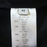 Givenchy Two-Tone Cascade Ruffle Peplum Jacket Black/White Size 42