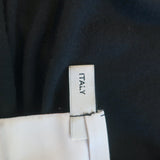 Lanvin Draped Neck Jersey Dress Black Cashmere-Blend Size Small