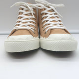 Chloe Kyle High Top Sneakers Beige Suede Size 36 NEW
