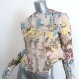 Marques'Almeida Floral Jacquard Peplum Jacket & Mini Skirt Set Size Large/10