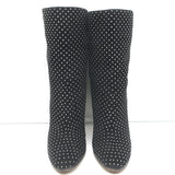 Jimmy Choo Tari Studded Ankle Boots Black Suede Size 39.5