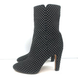 Jimmy Choo Tari Studded Ankle Boots Black Suede Size 39.5