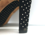 Jimmy Choo Tari Studded Ankle Boots Black Suede Size 39.5