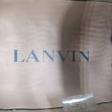 Lanvin Cap Toe Low Top Sneakers Burgundy Suede & Black Patent Leather Size 10
