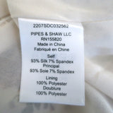 Veronica Beard Riggins Flounce Mini Dress Cream Floral Print Stretch Silk Size 0