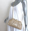 Judith Leiber Lizard Clutch Beige Small Chain Strap Crossbody Bag