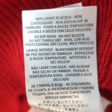 Authentic Gucci ruffled pointelle knit short-sleeve sweater, red wool, pre-owned luxury piece