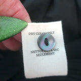 Ulla Johnson Rosalie puff-sleeve mixed-media top in black stretch knit, pre-owned luxury piece, size petite