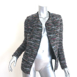 Isabel Marant Etoile Momo Metallic Boucle Tweed Jacket Black/Multi Size 40