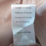 Paco Rabanne Crystal-Embellished Cropped Tie-Neck Blouse Pink Satin Size 38