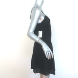 FRAME Le Lace Mini Tank Dress Black Embroidered Cotton Size Small NEW
