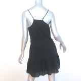 FRAME Le Lace Mini Tank Dress Black Embroidered Cotton Size Small NEW