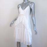 IRO Maoline Ruffled Dress Cream Size 34 NEW