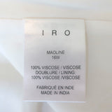 IRO Maoline Ruffled Dress Cream Size 34 NEW
