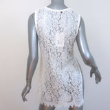 IRO Helena Lace Top Cream Size 36 Sleeveless Tunic NEW