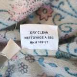 Ulla Johnson Tie-Neck Sleeveless Midi Dress Cream Floral Print Cotton Size 2 NEW