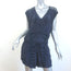 IRO Austin Romper Navy Embroidered Viscose Size 34